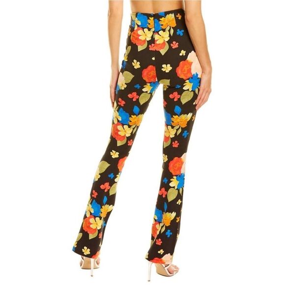 DANIELLE BERNSTEIN BY WEWOREWHAT SCOOP FRONT PANTS IN TROPICANA PRINCIPAL - Picture 2 of 7